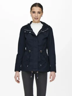 Only Jacken*ONLLORCA LIFE CANVAS PARKA OTW NOOS blau2
