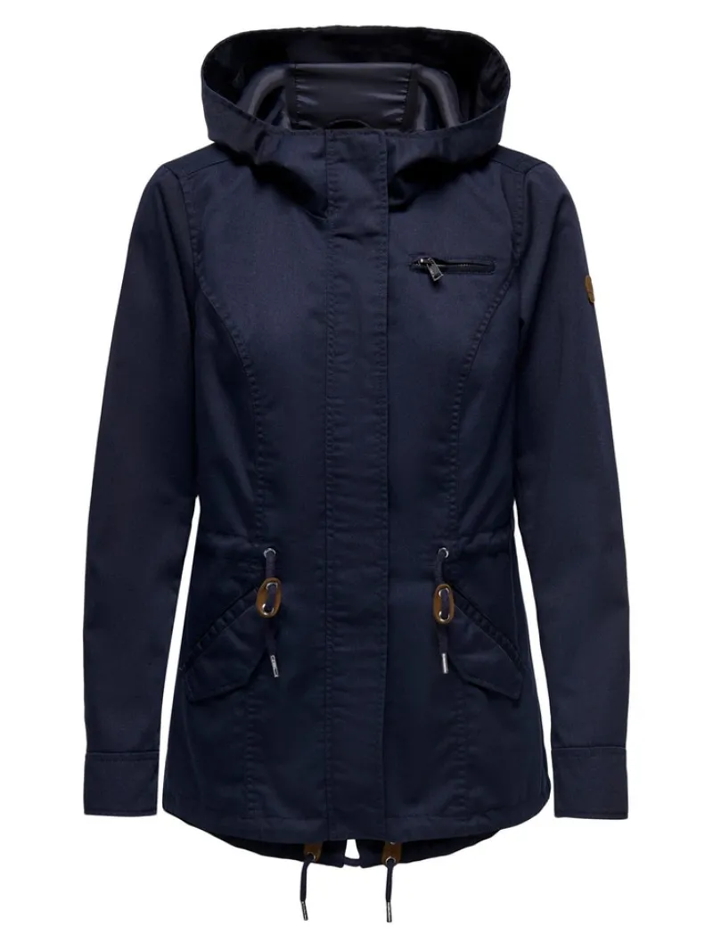 Only Jacken*ONLLORCA LIFE CANVAS PARKA OTW NOOS blue graphite