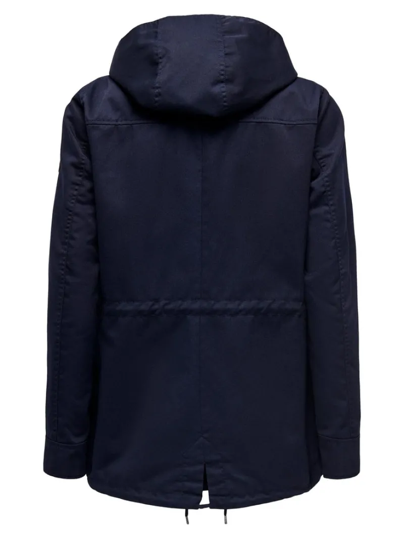 Only Jacken*ONLLORCA LIFE CANVAS PARKA OTW NOOS blue graphite