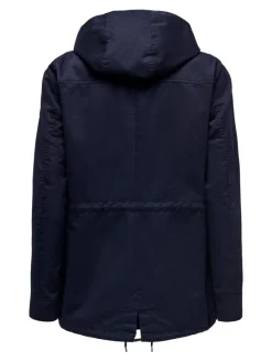 Only Jacken*ONLLORCA LIFE CANVAS PARKA OTW NOOS blue graphite