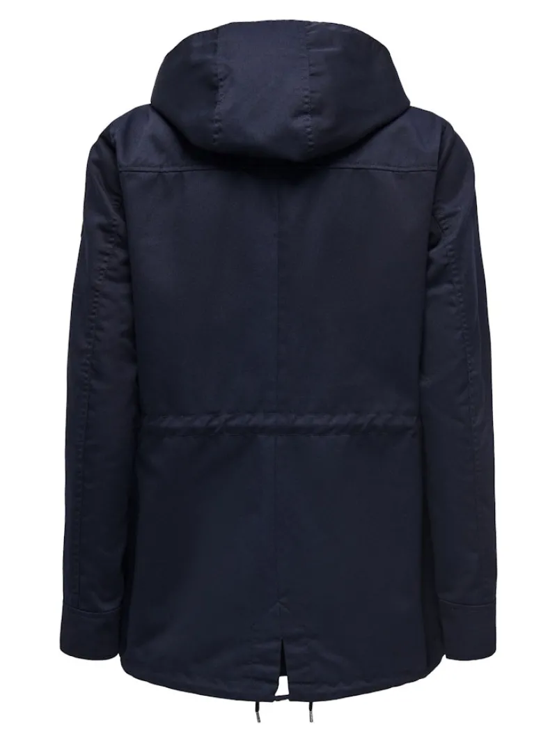 Only Jacken*ONLLORCA LIFE CANVAS PARKA OTW NOOS blue graphite
