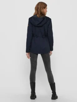 Only Jacken*ONLLORCA LIFE CANVAS PARKA OTW NOOS blue graphite