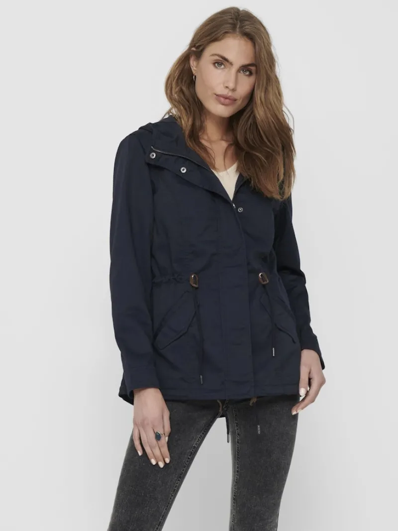 Only Jacken*ONLLORCA LIFE CANVAS PARKA OTW NOOS blue graphite