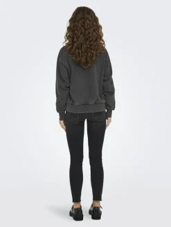 Only Pullover & Sweatshirts*ONLLUCINDA L/S O-NECK SWT NOOS black2