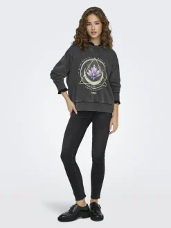 Only Pullover & Sweatshirts*ONLLUCINDA L/S O-NECK SWT NOOS black2