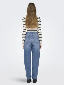 Only Jeans*ONLLUMI MW MOM STRAIGHT DNM PIM920 NOOS Medium Blue Denim