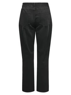 Only Jeans*ONLLUMI MW MOM STRAIGHT DNM PIM900 Washed Black