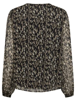 Only Blusen*ONLLUNA L/S V-NECK TOP NOOS PTM schwarz2