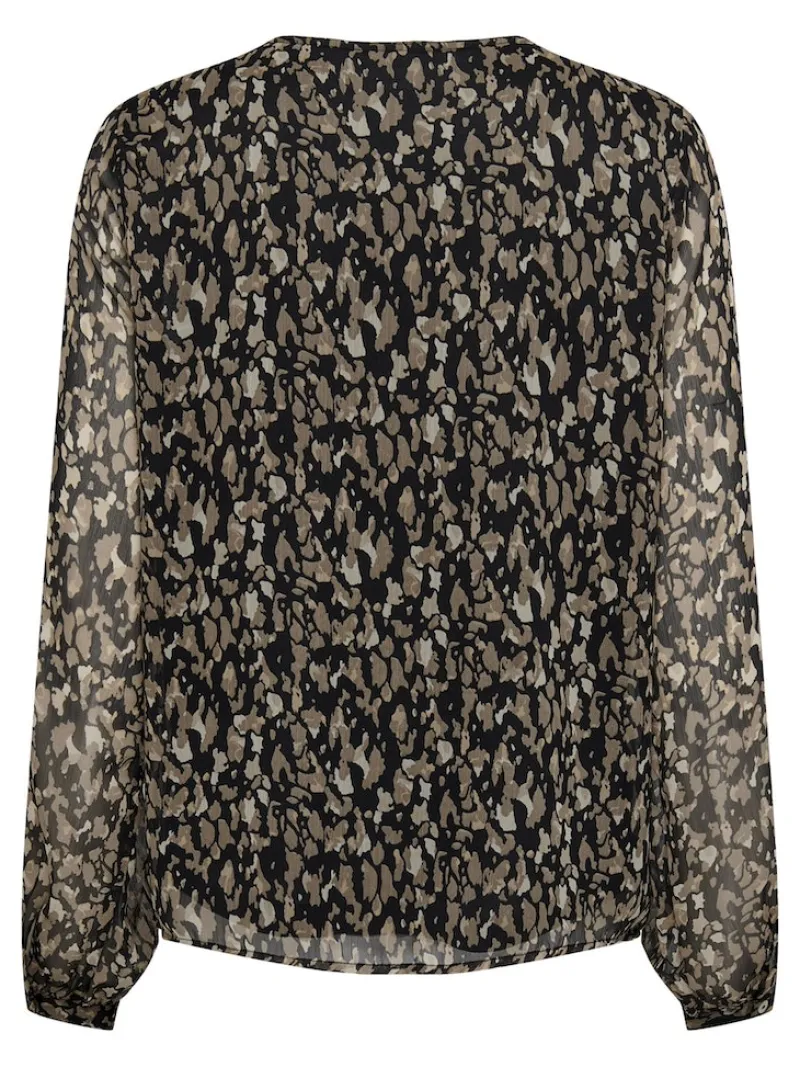 Only Blusen*ONLLUNA L/S V-NECK TOP NOOS PTM schwarz2