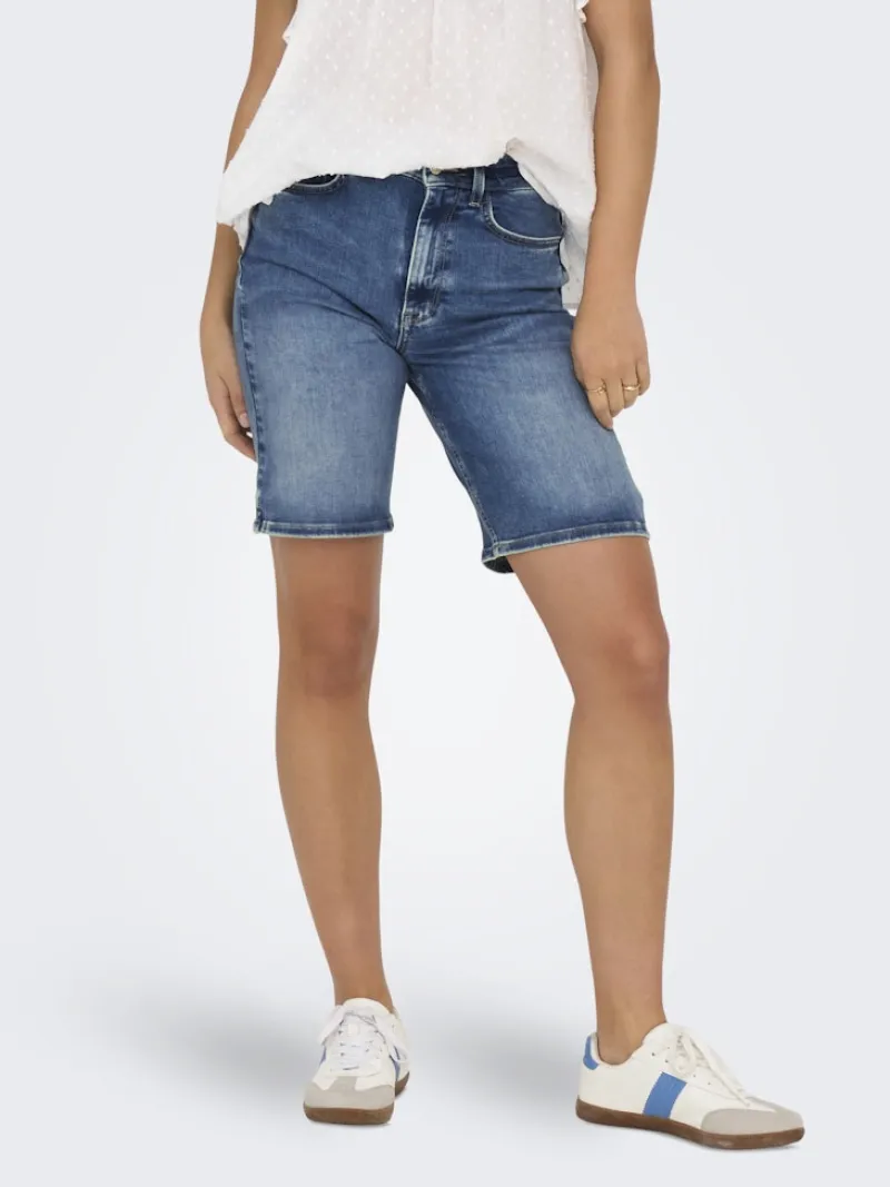 Only Shorts*ONLMADISON BLUSH HW SHORTS DNM CRO Medium Blue Denim