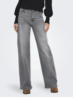 Only Jeans*ONLMADISON BLUSH HW WID DNM REA0938 NOOS Light Grey Denim