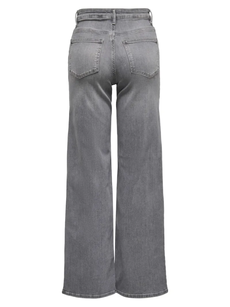 Only Jeans*ONLMADISON BLUSH HW WID DNM REA0938 NOOS Light Grey Denim