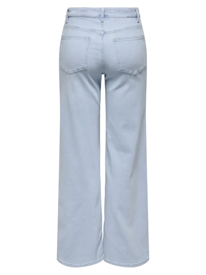 Only Jeans*ONLMADISON BLUSH HW WIDE DNM CRO495 NOOS light blue bleached denim