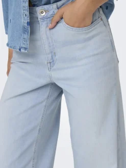 Only Jeans*ONLMADISON BLUSH HW WIDE DNM CRO495 NOOS light blue bleached denim