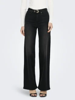 Only Jeans*ONLMADISON BLUSH HW WIDE DNM CRO099 NOOS Washed Black