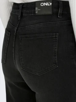 Only Jeans*ONLMADISON BLUSH HW WIDE DNM CRO099 NOOS Washed Black