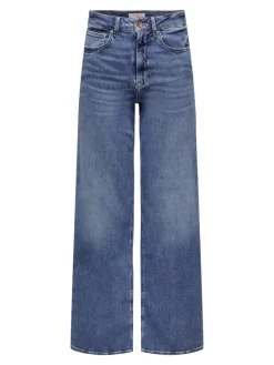 Only Jeans*ONLMADISON BLUSH HW WIDE DNM DOT372 NOOS Medium Blue Denim