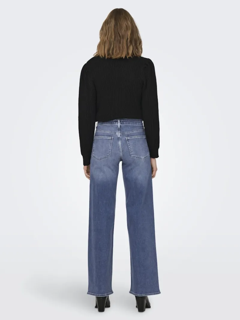 Only Jeans*ONLMADISON BLUSH HW WIDE DNM DOT372 NOOS Medium Blue Denim