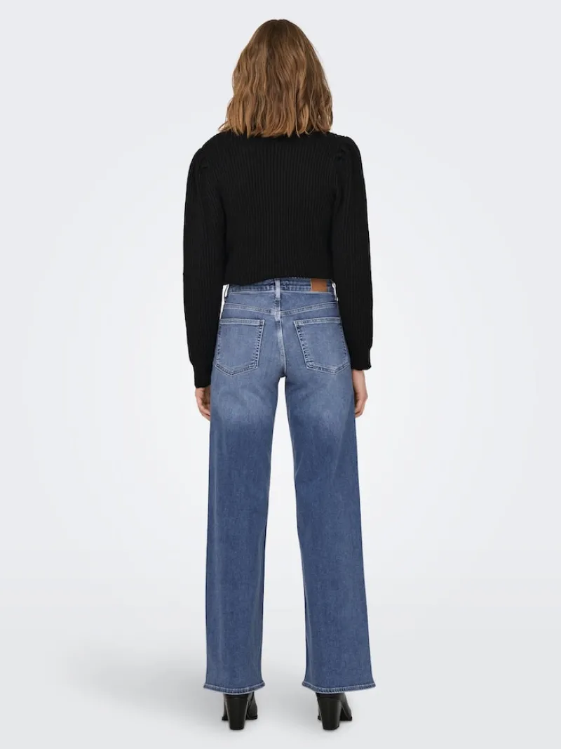 Only Jeans*ONLMADISON BLUSH HW WIDE DNM DOT372 NOOS Medium Blue Denim