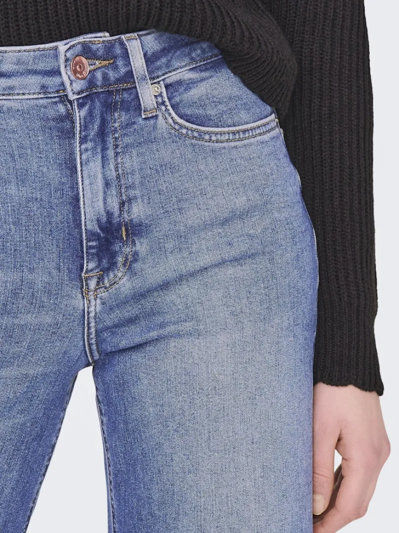 Only Jeans*ONLMADISON BLUSH HW WIDE DNM DOT372 NOOS Medium Blue Denim
