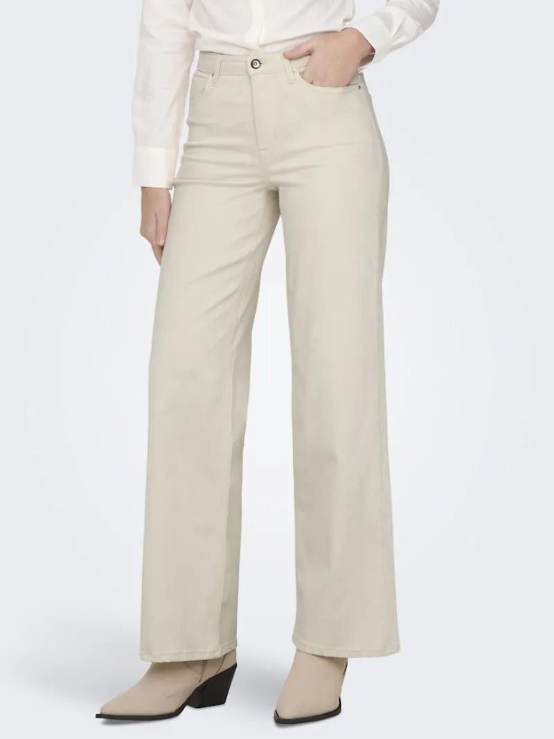 Only Jeans*ONLMADISON BLUSH HW WIDE DNM CRO NOOS ecru