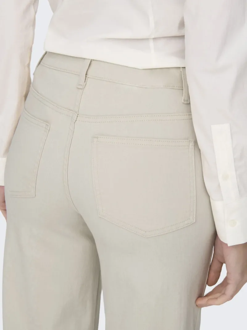 Only Jeans*ONLMADISON BLUSH HW WIDE DNM CRO NOOS ecru