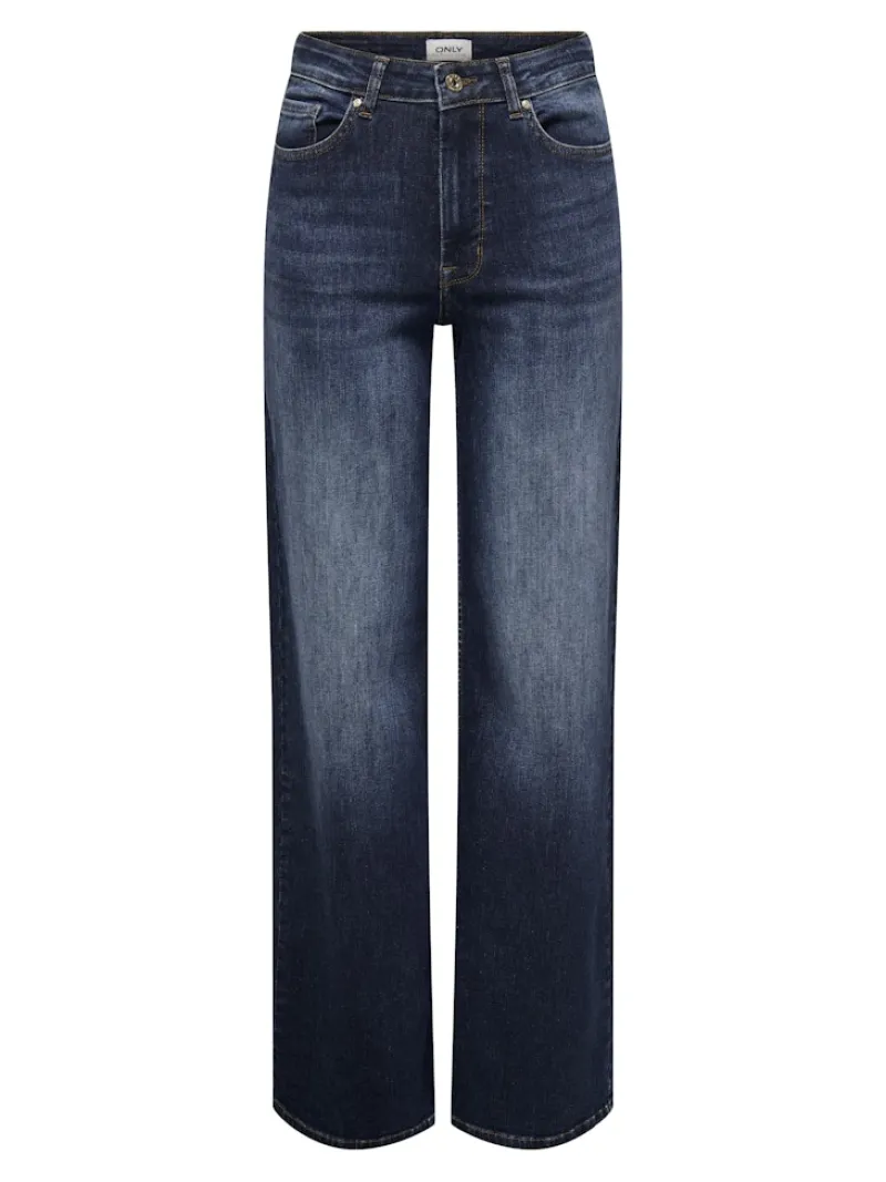 Only Jeans*ONLMADISON BLUSH HW WIDE DNM REA081 NOOS Dark Blue Denim