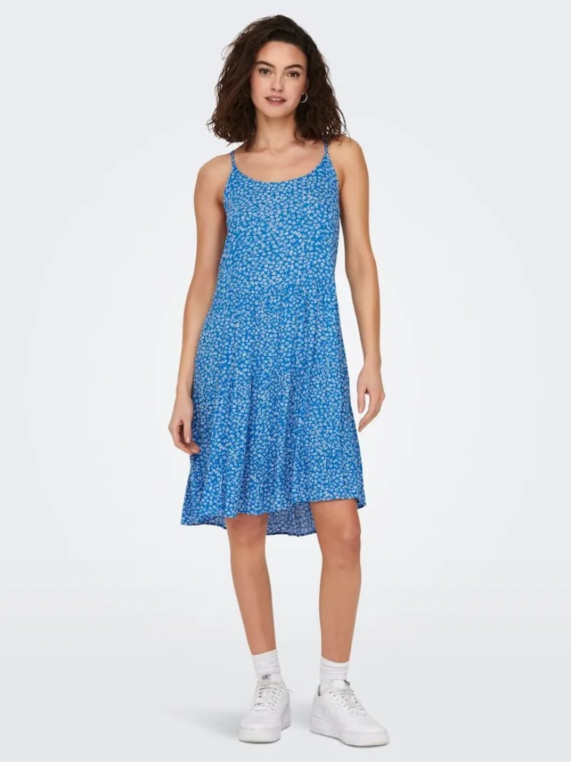 Only Kleider*ONLMAJ LIFE S/L AOP SHORT DRESS WVN NOOS Marina