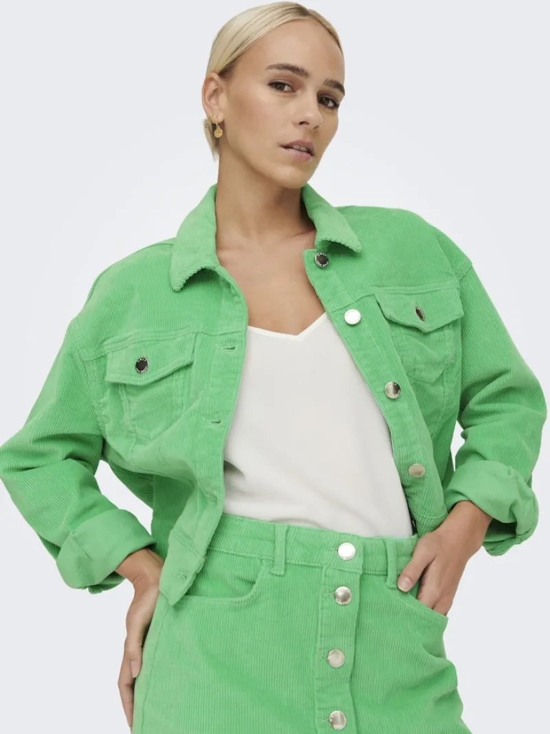 Only Jacken*ONLMALIBU-GLOBAL L/S CORD JACKET CC PNT Spring Bud