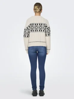 Only Pullover & Sweatshirts*ONLMARENT L/S PULLOVER KNT NOOS Cloud Dancer