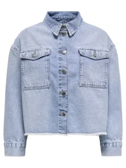 Only Jacken*ONLMARINA L/S JACKET TAI DNM CS Light Blue Denim