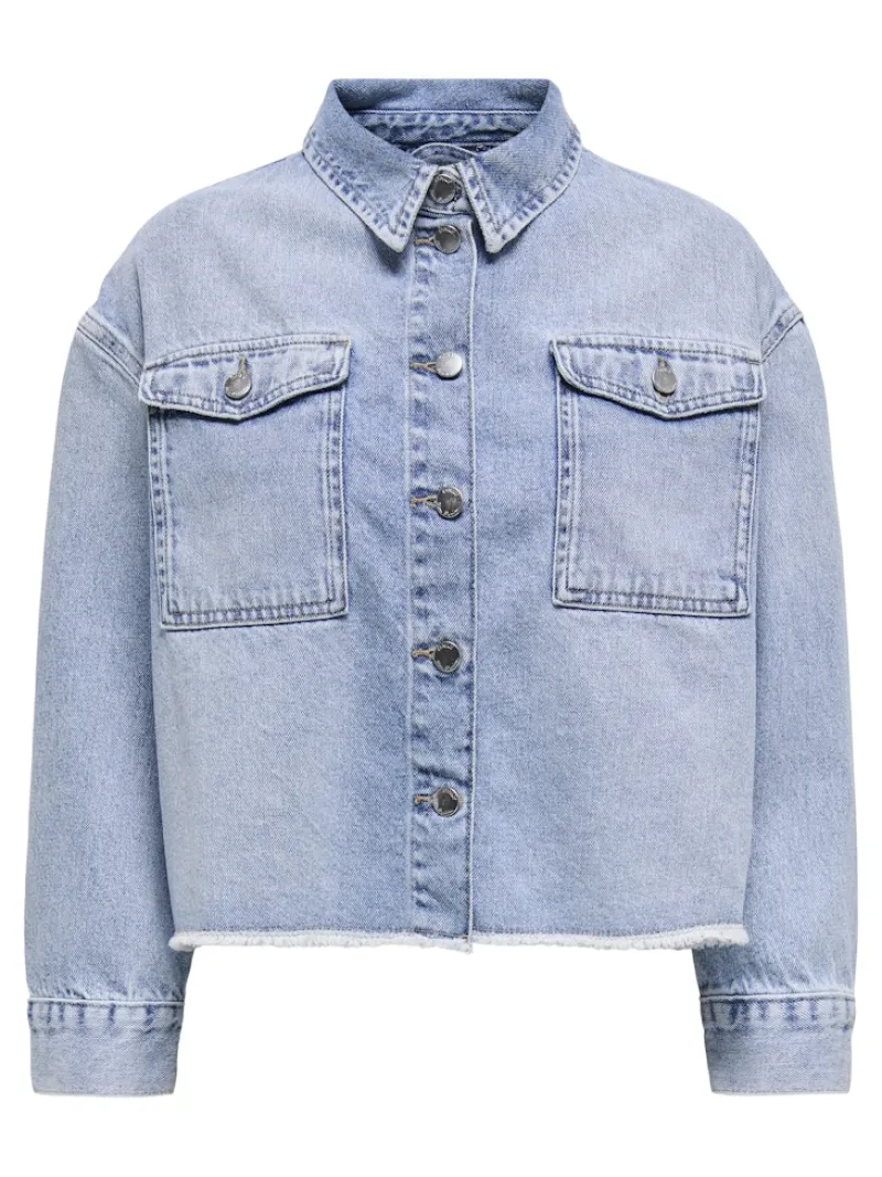 Only Jacken*ONLMARINA L/S JACKET TAI DNM CS Light Blue Denim