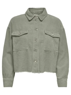 Only Jacken*ONLMARINA-ENY LIFE L/S CORD JACKET PNT Seagrass