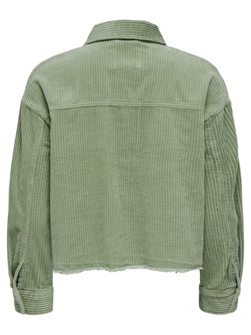 Only Jacken*ONLMARINA-ENY LIFE L/S CORD JACKET PNT Seagrass