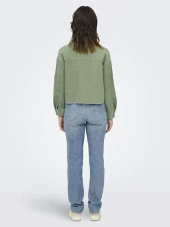 Only Jacken*ONLMARINA-ENY LIFE L/S CORD JACKET PNT Seagrass