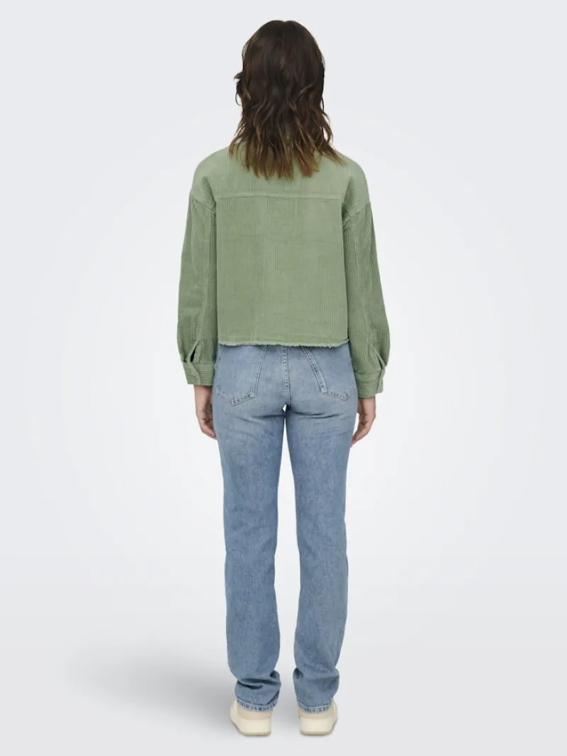 Only Jacken*ONLMARINA-ENY LIFE L/S CORD JACKET PNT Seagrass