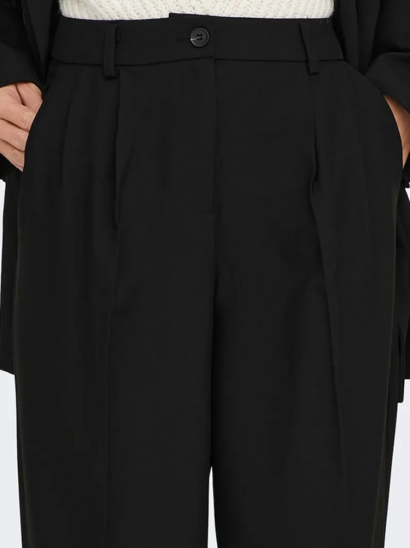 Only Hosen*ONLMATHILDE HW WIDE PANT TLR NOOS Black
