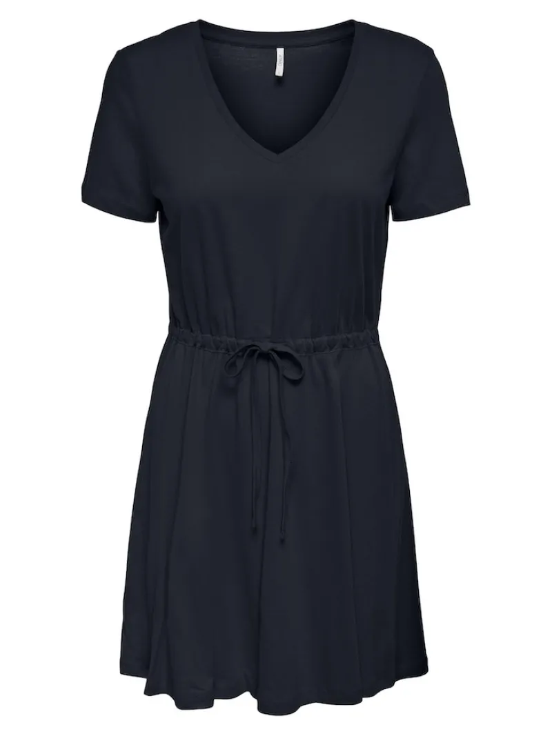 Only Kleider*ONLMAY S/S V-NECK SHORT DRESS JRS NOOS dunkelblau1
