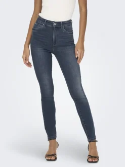 Only Jeans*ONLMILA HW SK ANK DNM BJ407 NOOS blue black denim