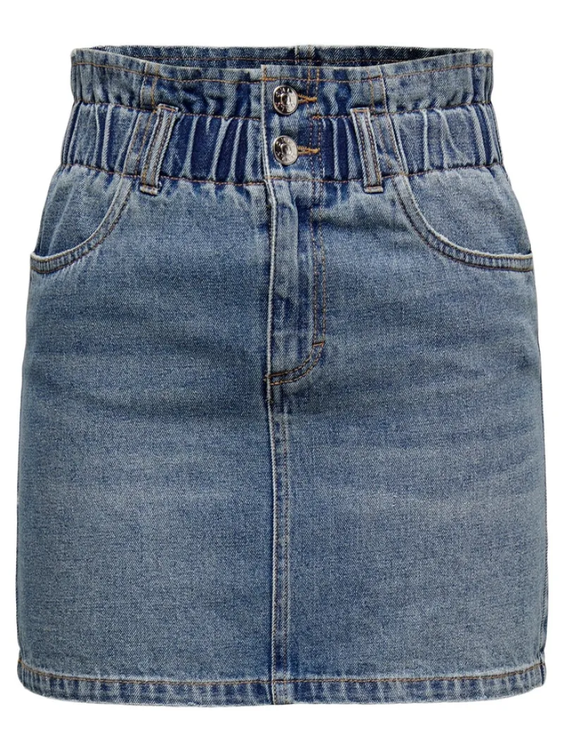 Only Röcke*ONLMILLIE HW MINI PAPER DNM SKIRT NOOS Medium Blue Denim