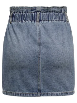 Only Röcke*ONLMILLIE HW MINI PAPER DNM SKIRT NOOS Medium Blue Denim
