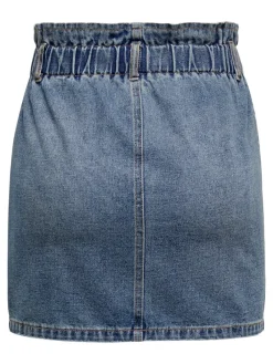 Only Röcke*ONLMILLIE HW MINI PAPER DNM SKIRT NOOS Medium Blue Denim