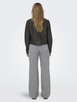 Only Jacken*ONLMINDY FAUX LEATHER JACKET OTW Black