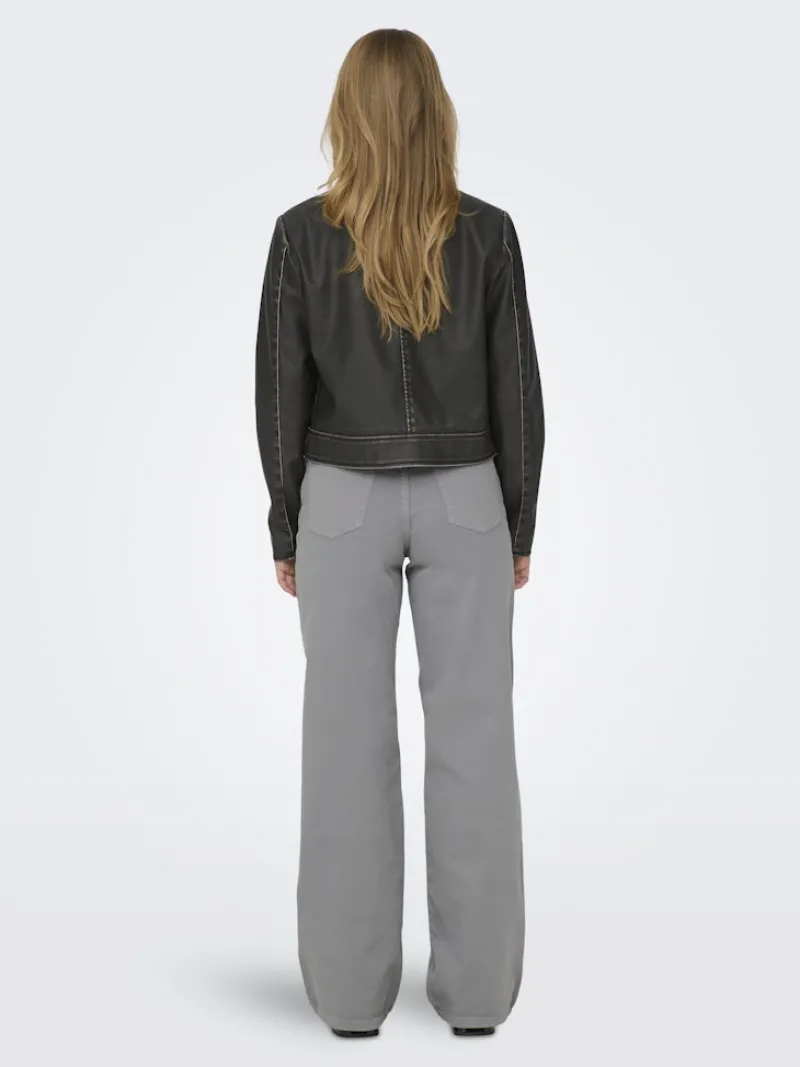 Only Jacken*ONLMINDY FAUX LEATHER JACKET OTW Black