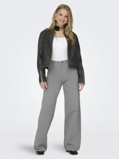 Only Jacken*ONLMINDY FAUX LEATHER JACKET OTW Black