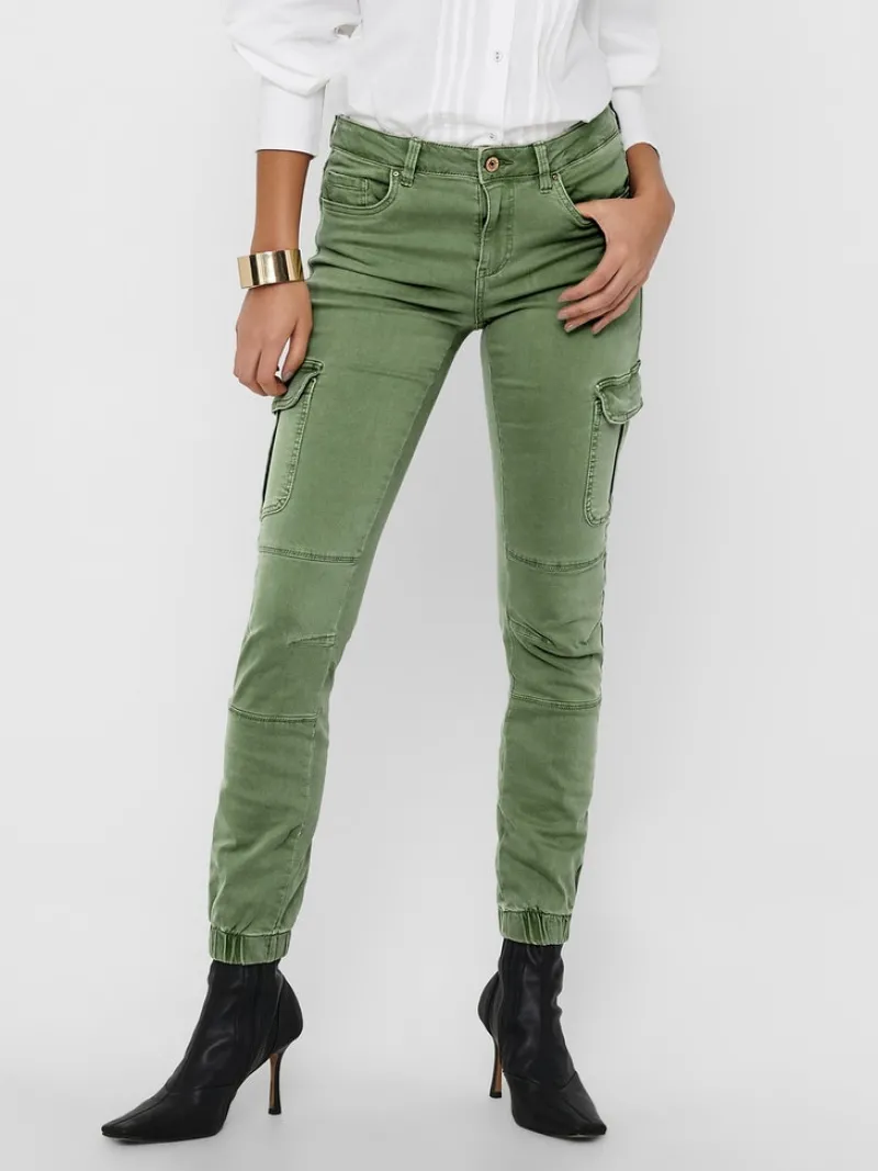 Only Hosen*ONLMISSOURI REG ANK CARGO PNT NOOS dunkelgrün1