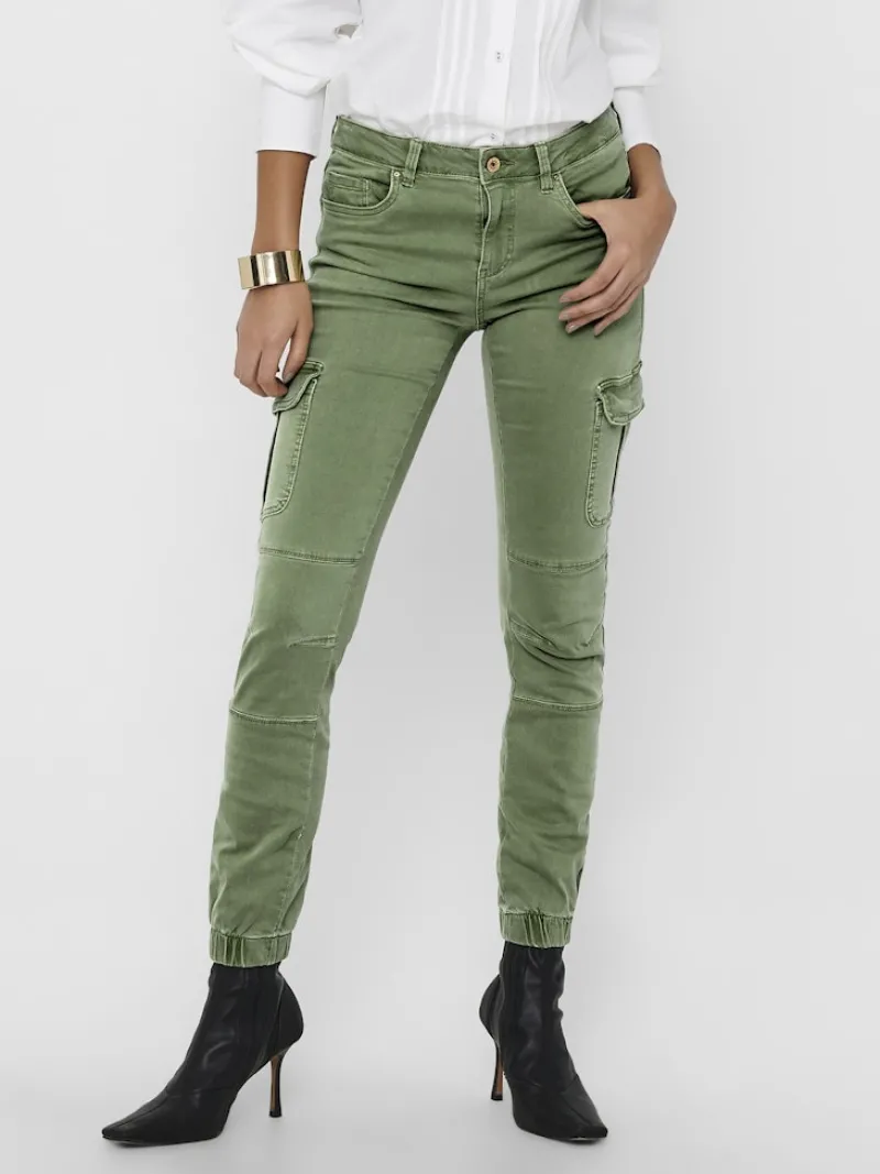 Only Hosen*ONLMISSOURI REG ANK CARGO PNT NOOS dunkelgrün1