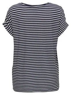 Only Shirts*ONLMOSTER STRIPE S/S O-NECK TOP JRS NOOS Night Sky