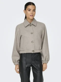 Only Jacken*ONLNANCY LIFE COLLAR JACKET CC OTW Simply Taupe