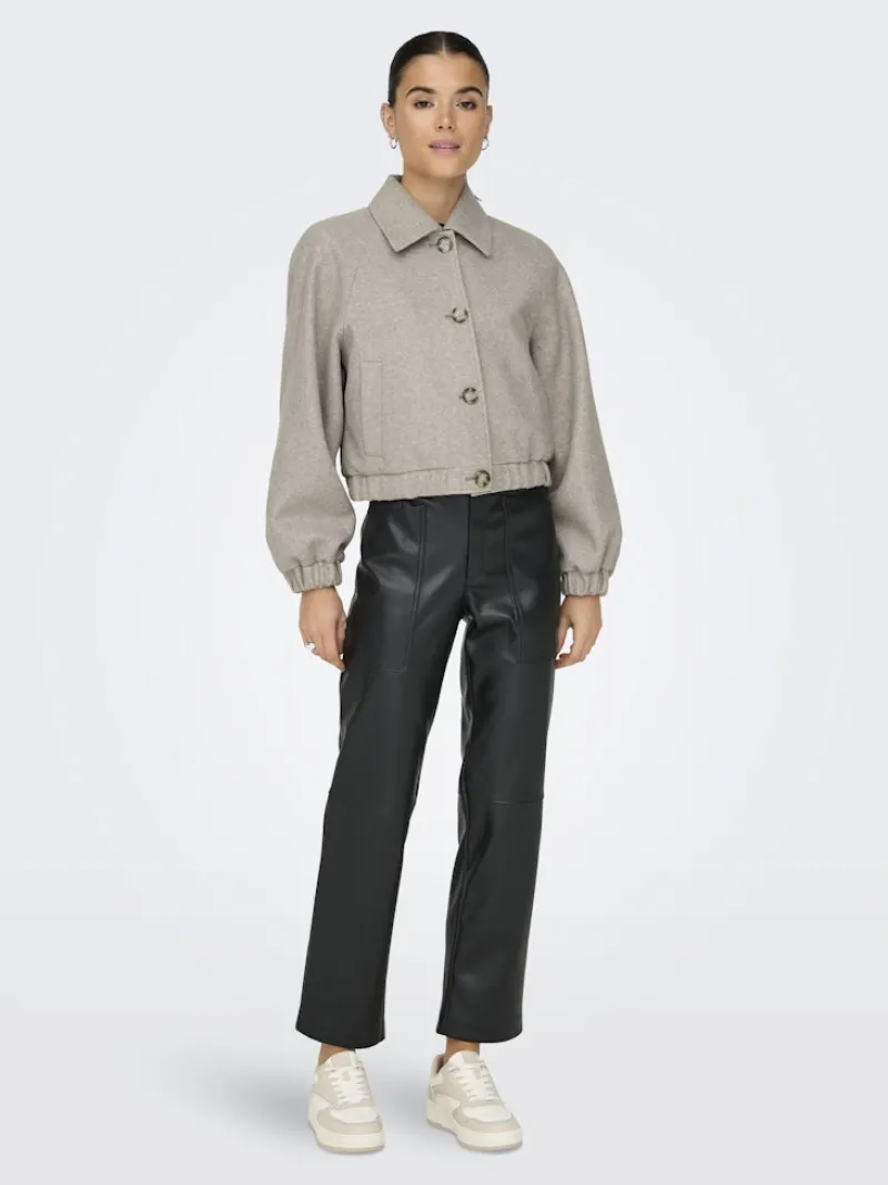 Only Jacken*ONLNANCY LIFE COLLAR JACKET CC OTW Simply Taupe